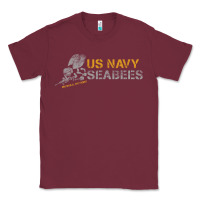 Burgundy us navy seabees we build, we fight us navy sweatshirt Classic Tee - linhVisuals