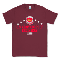 Burgundy us army corps of engineers (usace) pullover hoodie Classic Tee - linhVisuals