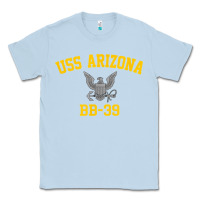 Dusty Blue uss arizona bb 39 battleship t shirt Classic Tee - linhVisuals