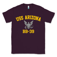 Plum uss arizona bb 39 battleship t shirt Classic Tee - linhVisuals