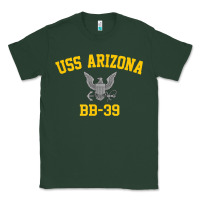 Sports Green uss arizona bb 39 battleship t shirt Classic Tee - linhVisuals