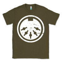 Army Green distressed midi plug synthesizer Classic Tee - linhVisuals