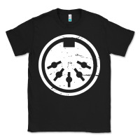 Black distressed midi plug synthesizer Classic Tee - linhVisuals