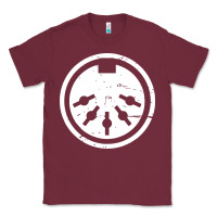 Burgundy distressed midi plug synthesizer Classic Tee - linhVisuals