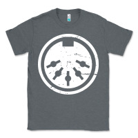 Charcoal Heather distressed midi plug synthesizer Classic Tee - linhVisuals