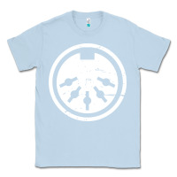 Dusty Blue distressed midi plug synthesizer Classic Tee - linhVisuals