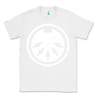White distressed midi plug synthesizer Classic Tee - linhVisuals