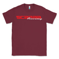 Burgundy SCARAB RACING BOATS Classic Tee - linhVisuals