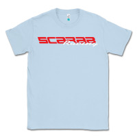 Dusty Blue SCARAB RACING BOATS Classic Tee - linhVisuals