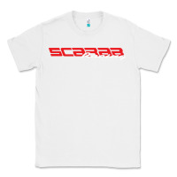 White SCARAB RACING BOATS Classic Tee - linhVisuals