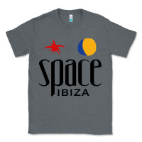 Charcoal Heather Space Ibiza Classic Tee - linhVisuals