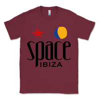 Burgundy Space Ibiza Classic Tee - linhVisuals