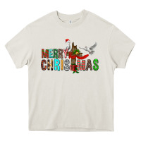 Cream Merry christmas cross Heavy Core Tee - FaDigitalArtStudio