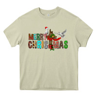 Mossy Merry christmas cross Heavy Core Tee - FaDigitalArtStudio