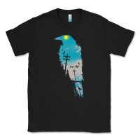 Black raven t  shirt the raven t  shirt Classic Tee - linhVisuals