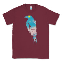 Burgundy raven t  shirt the raven t  shirt Classic Tee - linhVisuals