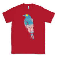 Red raven t  shirt the raven t  shirt Classic Tee - linhVisuals