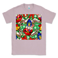 Lilac christmas coffee cups bell and candy cane with leopard and plaid Classic Tee - BundleAndBundleShop