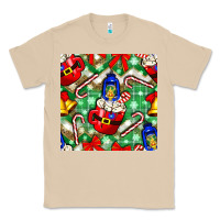 Mushroom christmas coffee cups bell and candy cane with leopard and plaid Classic Tee - BundleAndBundleShop