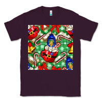 Plum christmas coffee cups bell and candy cane with leopard and plaid Classic Tee - BundleAndBundleShop