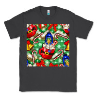 Smoke christmas coffee cups bell and candy cane with leopard and plaid Classic Tee - BundleAndBundleShop