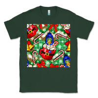 Sports Green christmas coffee cups bell and candy cane with leopard and plaid Classic Tee - BundleAndBundleShop