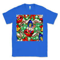 True Royal christmas coffee cups bell and candy cane with leopard and plaid Classic Tee - BundleAndBundleShop