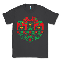 Smoke swedish dala horse folk art t shirt Classic Tee - linhVisuals