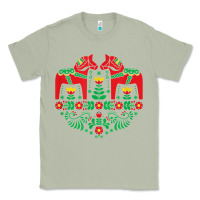 Matcha swedish dala horse folk art t shirt Classic Tee - linhVisuals
