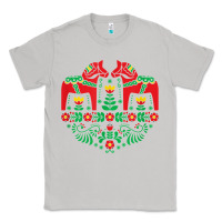 Moon Dust swedish dala horse folk art t shirt Classic Tee - linhVisuals