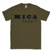 Army Green Maryland Institute College of Art Classic Tee - linhVisuals