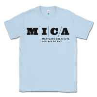 Dusty Blue Maryland Institute College of Art Classic Tee - linhVisuals