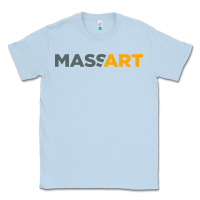 Dusty Blue Massachusetts College of Art and Design Classic Tee - linhVisuals