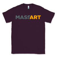 Plum Massachusetts College of Art and Design Classic Tee - linhVisuals