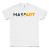 White Massachusetts College of Art and Design Classic Tee - linhVisuals
