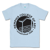 Dusty Blue Memphis College of Art Classic Tee - linhVisuals