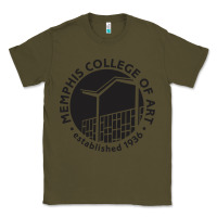 Army Green Memphis College of Art Classic Tee - linhVisuals