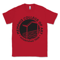 Red Memphis College of Art Classic Tee - linhVisuals