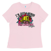 Im Just A Woman Who Loves Her Firefighter Ladies Tee | Teevron