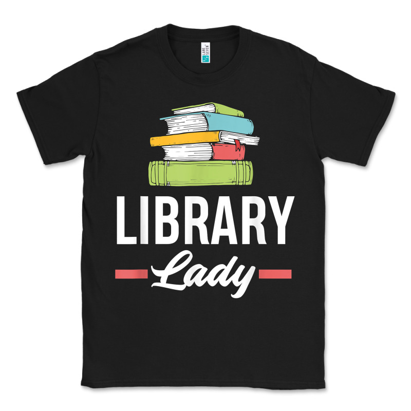 Womens Funny Library Lady Librarian Library Assistant T Shirt Classic Tee by linhVisuals | Teevron