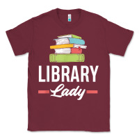 Burgundy womens funny library lady librarian library assistant t shirt Classic Tee - linhVisuals