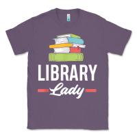 Lavender womens funny library lady librarian library assistant t shirt Classic Tee - linhVisuals