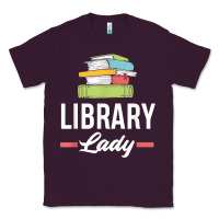 Plum womens funny library lady librarian library assistant t shirt Classic Tee - linhVisuals