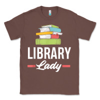 Chestnut womens funny library lady librarian library assistant t shirt Classic Tee - linhVisuals