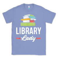 Colony Blue womens funny library lady librarian library assistant t shirt Classic Tee - linhVisuals