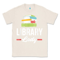 Natural womens funny library lady librarian library assistant t shirt Classic Tee - linhVisuals