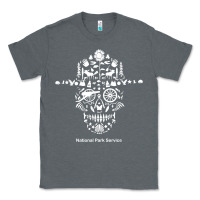 National Park Service, Skull Animals Hiking Camping Eliments T Shirt Classic Tee | Teevron
