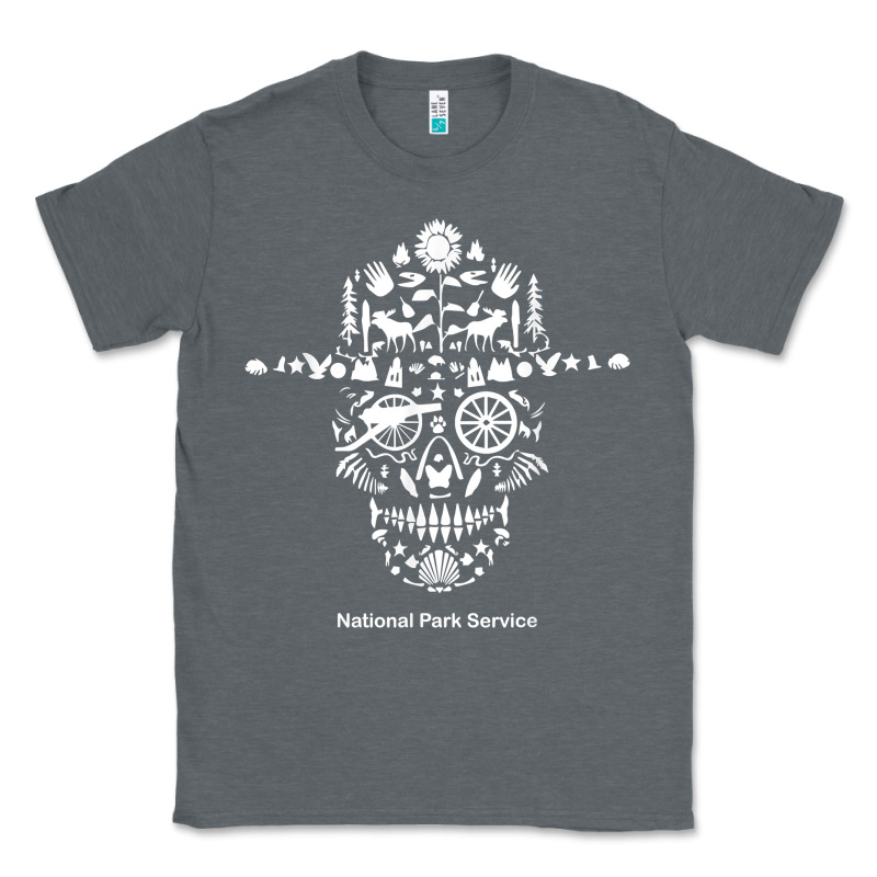 National Park Service, Skull Animals Hiking Camping Eliments T Shirt Classic Tee by linhVisuals | Teevron