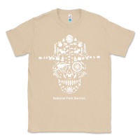 Mushroom national park service, skull animals hiking camping eliments t shirt Classic Tee - linhVisuals