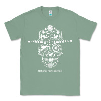 Sage national park service, skull animals hiking camping eliments t shirt Classic Tee - linhVisuals